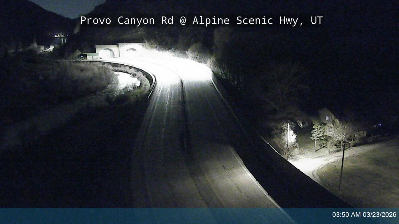Provo Canyon Rd / US-189 @ Alpine Scenic Hwy / SR-92 / MP 14.26, UT live webcam