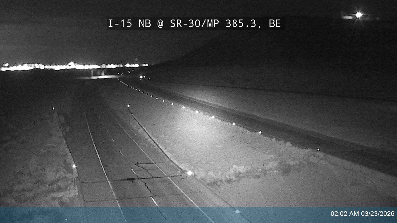I-15 NB @ SR-30 / MP 385.3, BE live webcam