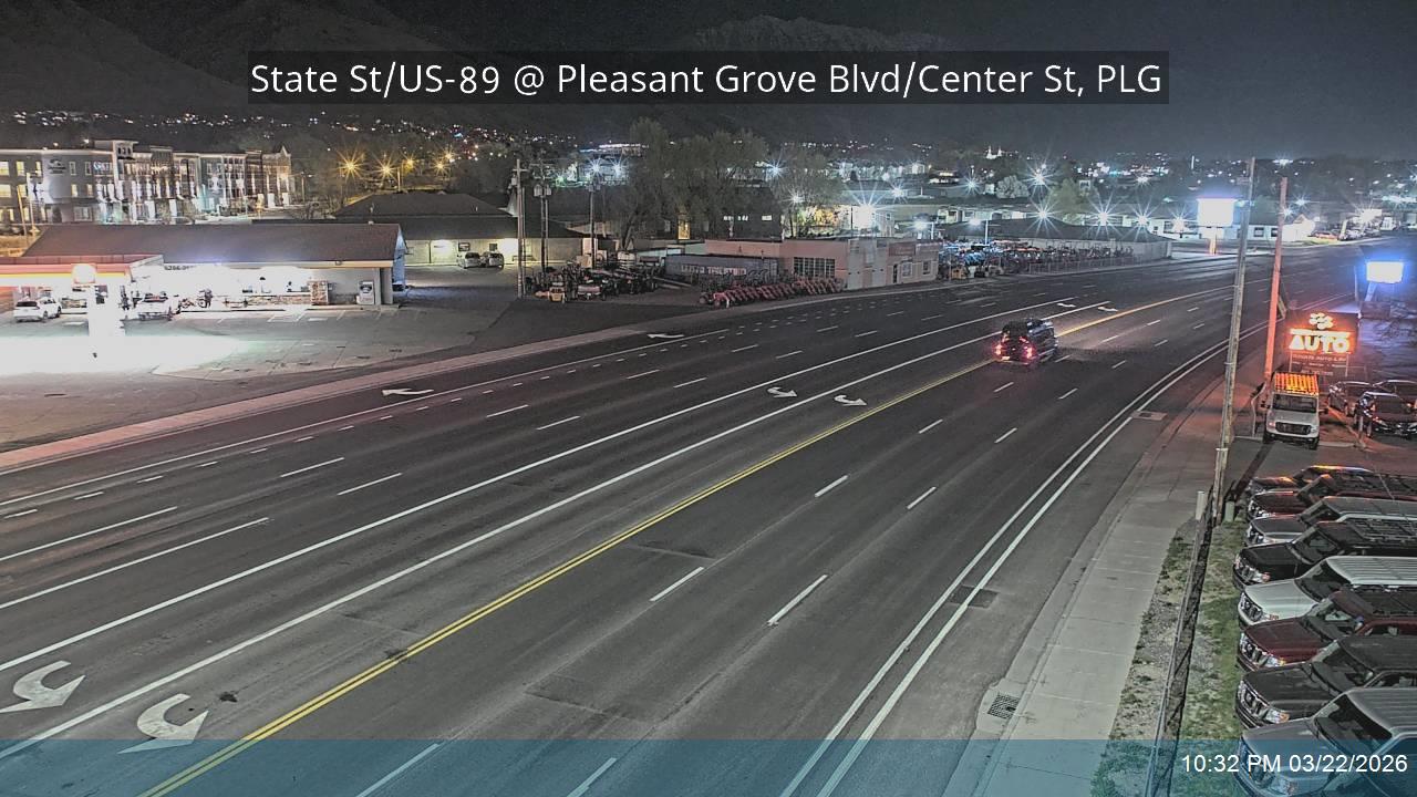 State St / US-89 @ Pleasant Grove Blvd / Center St, PLG live webcam