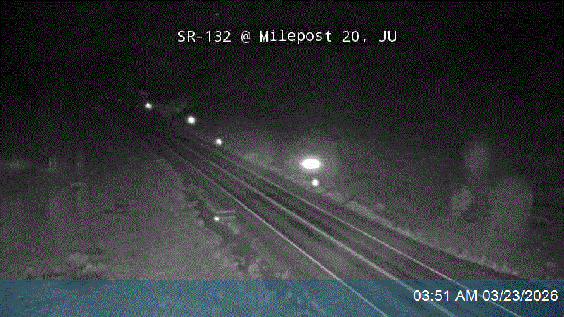 SR-132 @ Milepost 20, JU live webcam