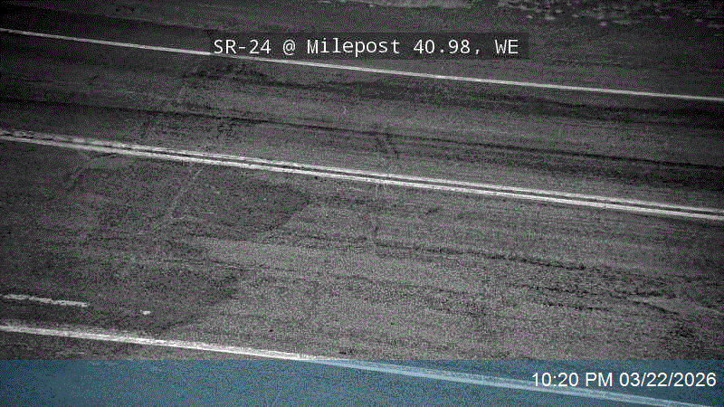 SR-24 @ Milepost 40.98, WE live webcam