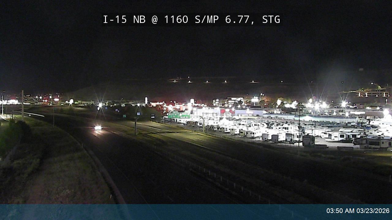 I-15 NB @ 1160 S / MP 6.77, STG live webcam