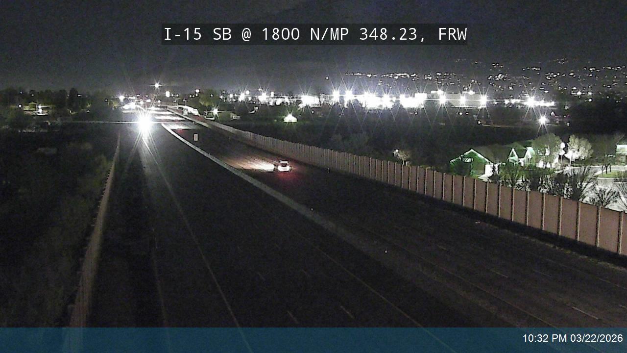 I-15 SB @ 1800 N / Harrisville Rd / MP 348.23, FRW live webcam