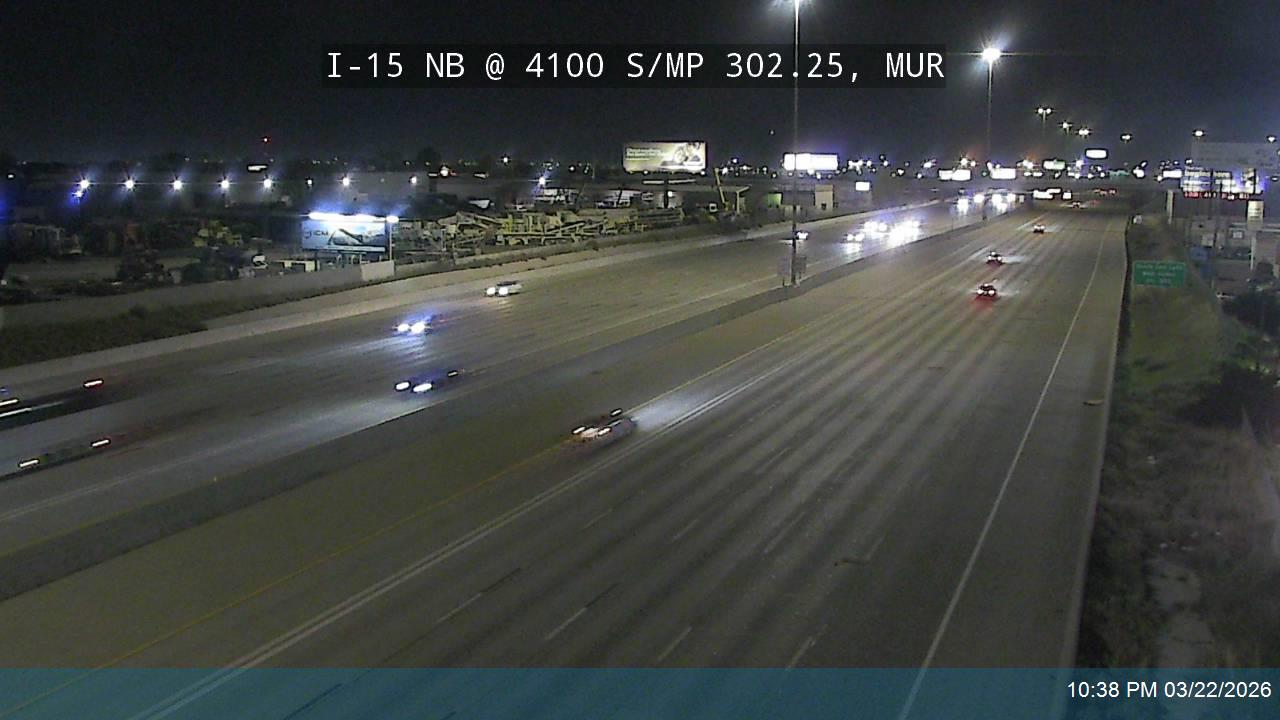 I-15 NB @ 4100 S / MP 302.25, MUR live webcam