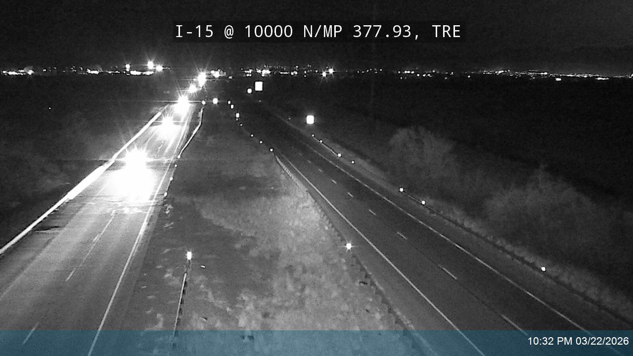 I-15 @ 10000 N / MP 377.93, TRE live webcam