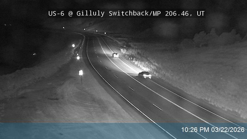 US-6 @ Gilluly Switchback / MP 206.46, UT live webcam