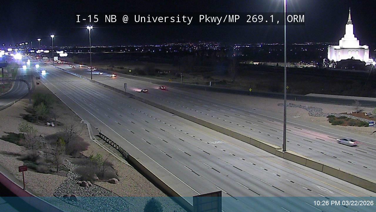 I-15 NB @ University Pkwy / SR-265 / MP 269.1, ORM live webcam