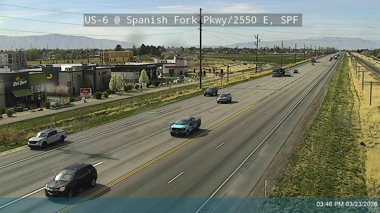 US-6 @ Spanish Fork Pkwy / 2550 E, SPF live webcam