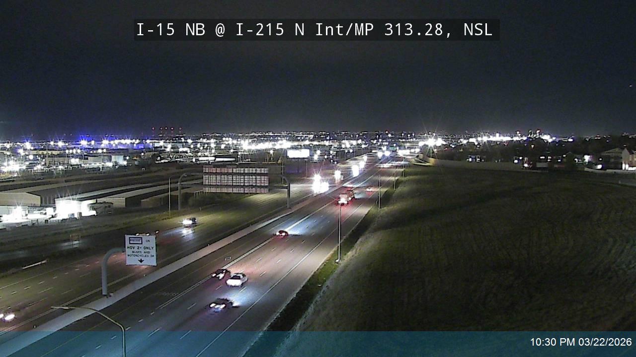 I-15 NB @ I-215 North Interchange / MP 313.28, NSL live webcam