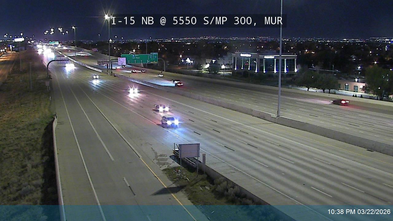 I-15 NB @ 5550 S / MP 300, MUR live webcam