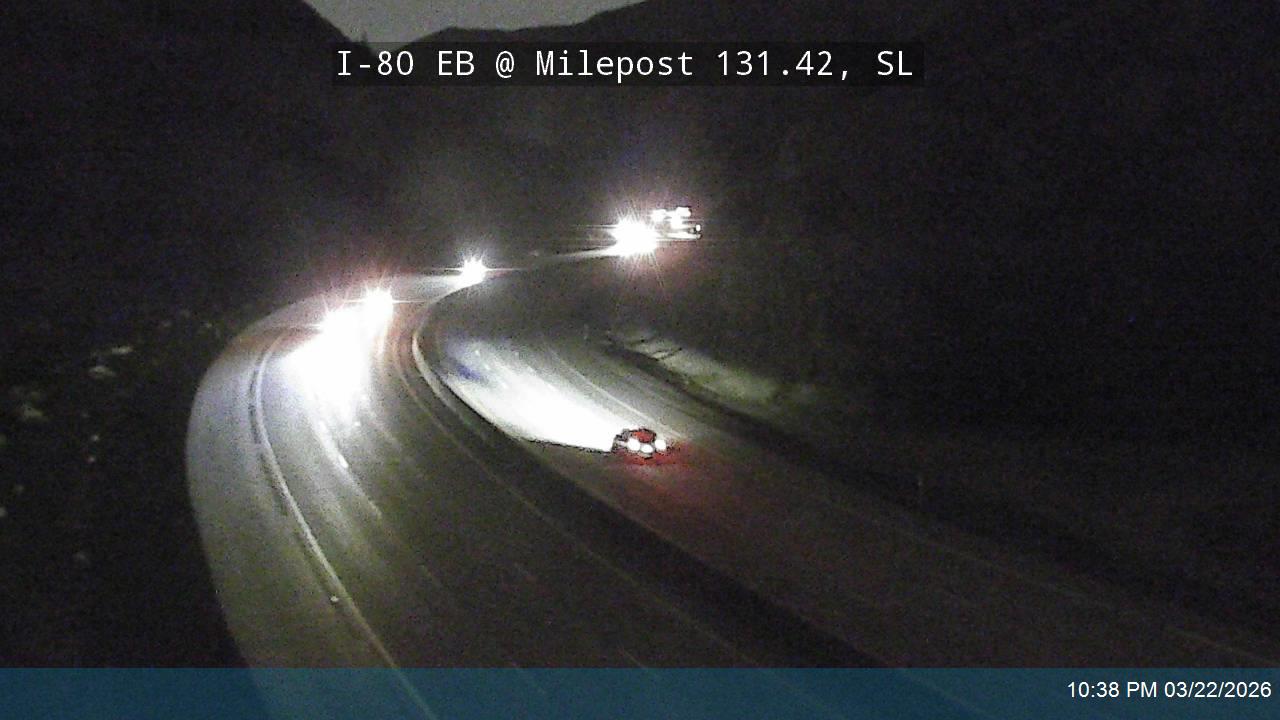 I-80 / Parleys Canyon EB @ Milepost 131.42, SL live webcam