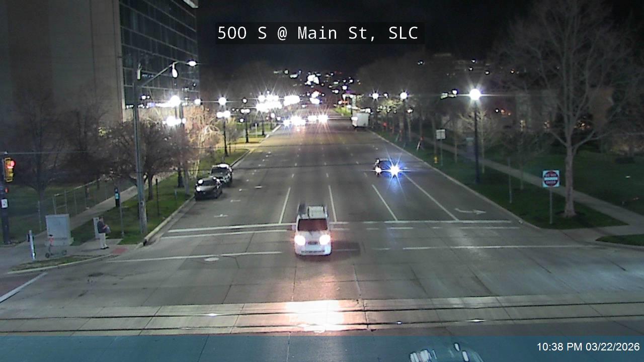 500 S / Cesar E Chavez Blvd / SR-269 @ Main St, SLC live webcam