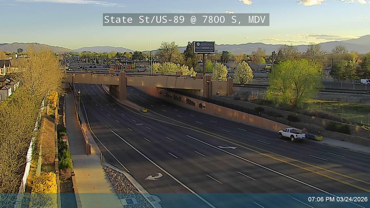 State St / US-89 @ 7800 S, MDV live webcam