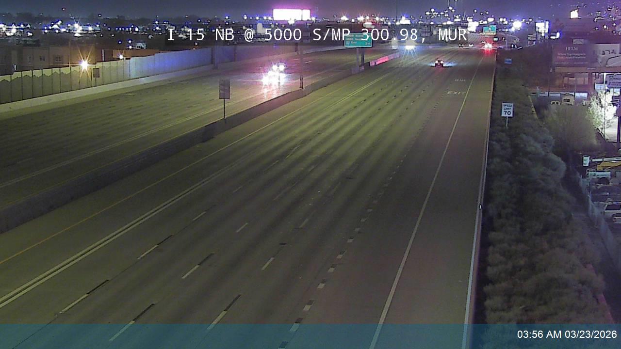 I-15 NB @ 5000 S / MP 301, MUR live webcam