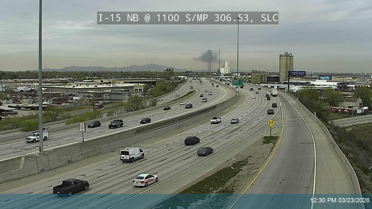 I-15 NB @ 1100 S / MP 306.53, SLC live webcam