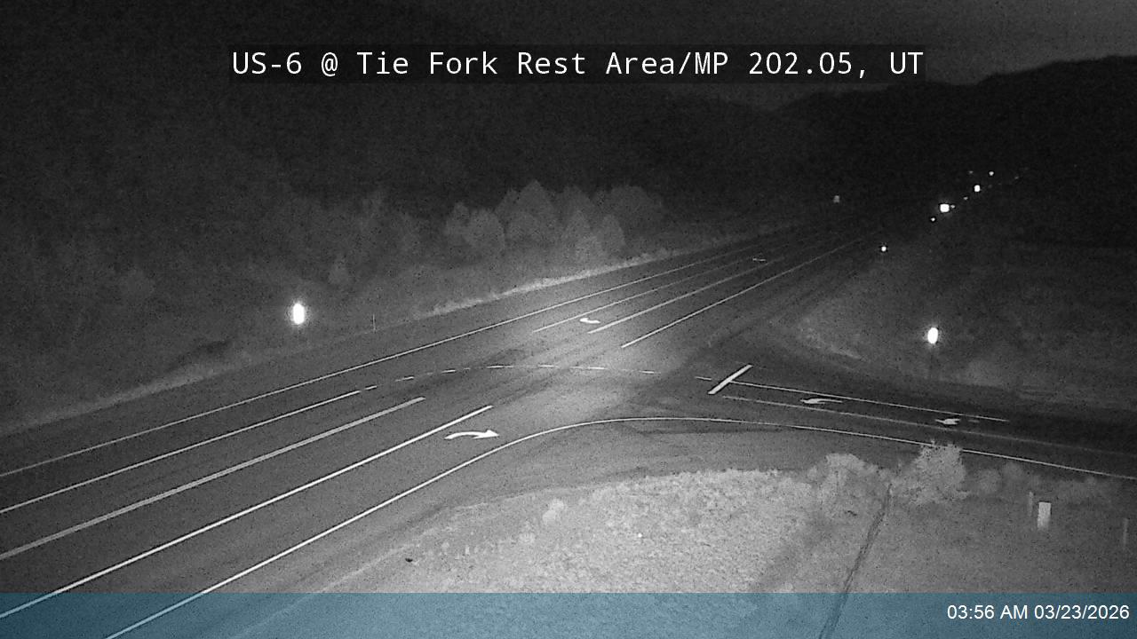 US-6 @ Tie Fork Rest Area / MP 202.05, UT live webcam