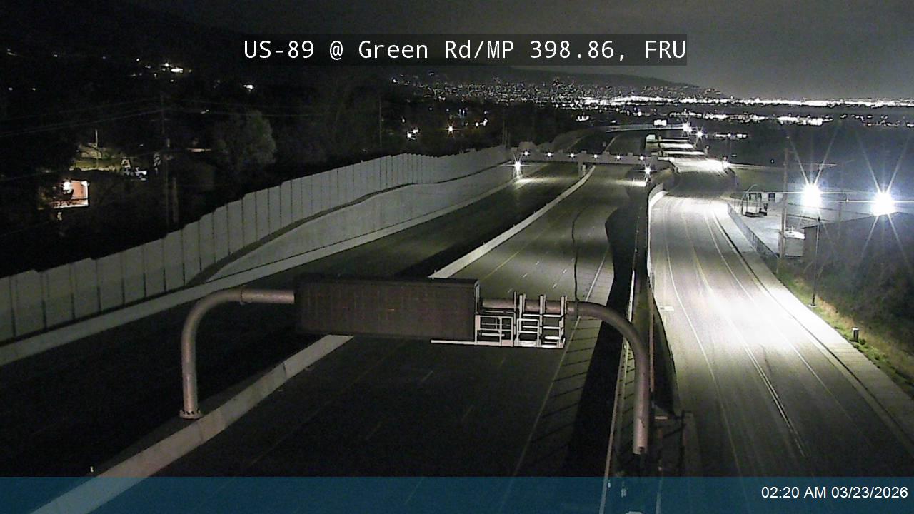 US-89 @ Green Rd / MP 398.86, FRU live webcam