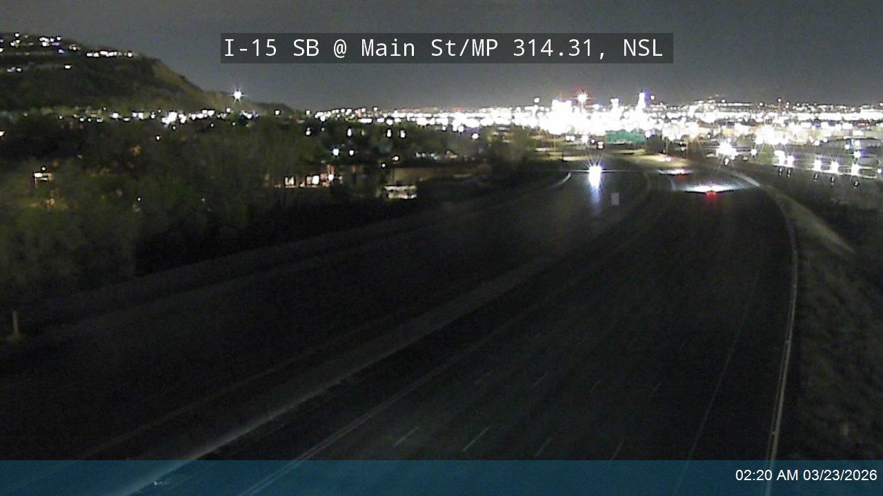 I-15 SB @ Main St / MP 314.31, NSL live webcam
