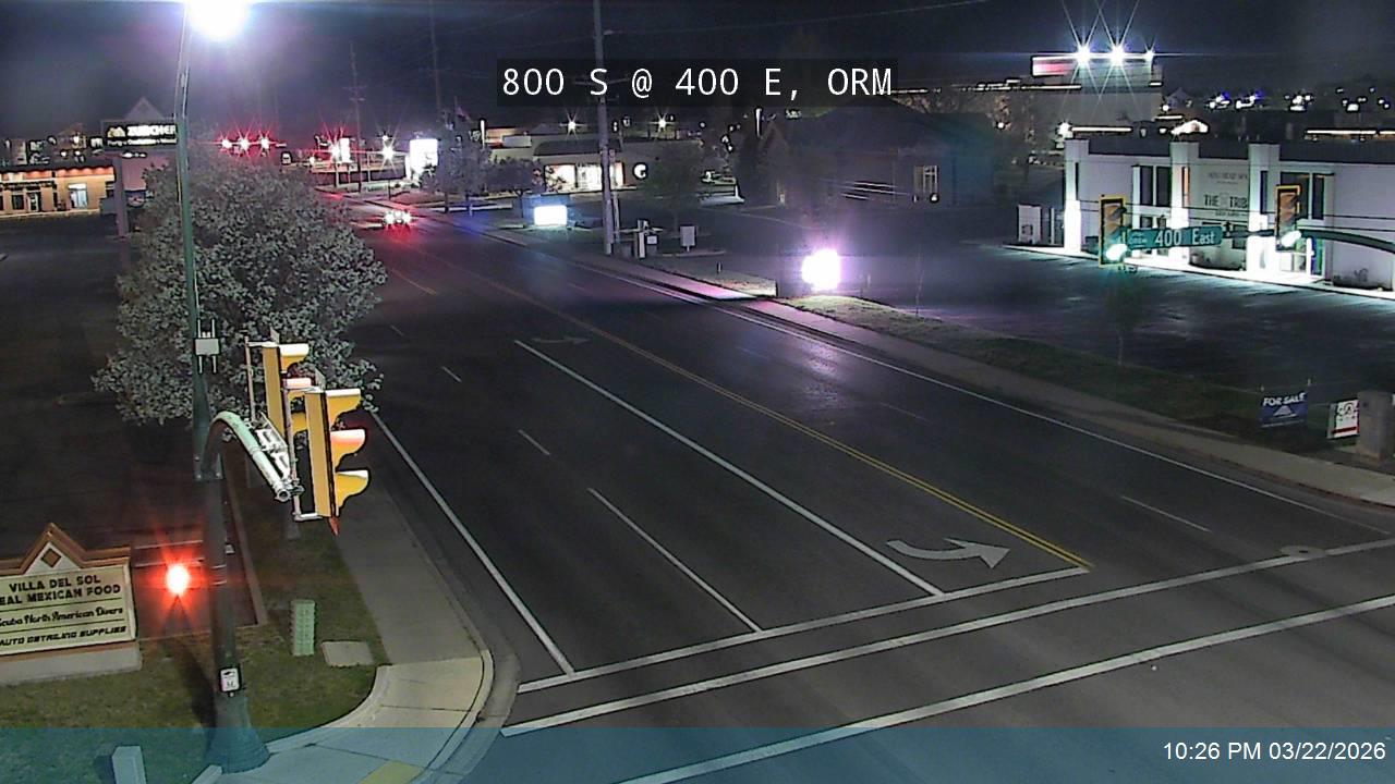 800 S @ 400 E, ORM live webcam