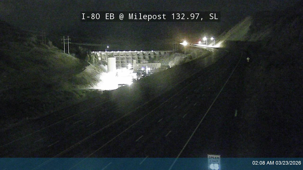 I-80 / Parleys Canyon EB @ Milepost 132.97, SL live webcam