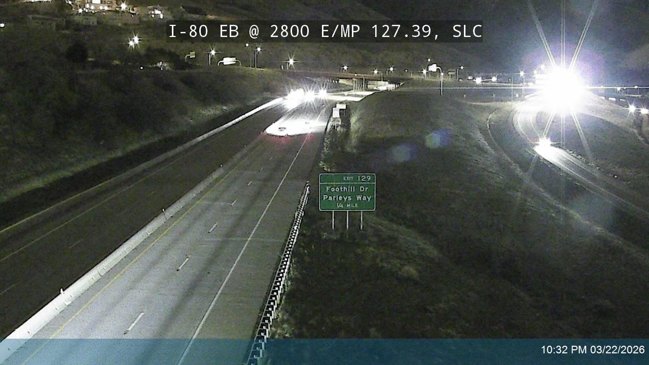 I-80 EB @ 2800 E / MP 127.39, SL live webcam
