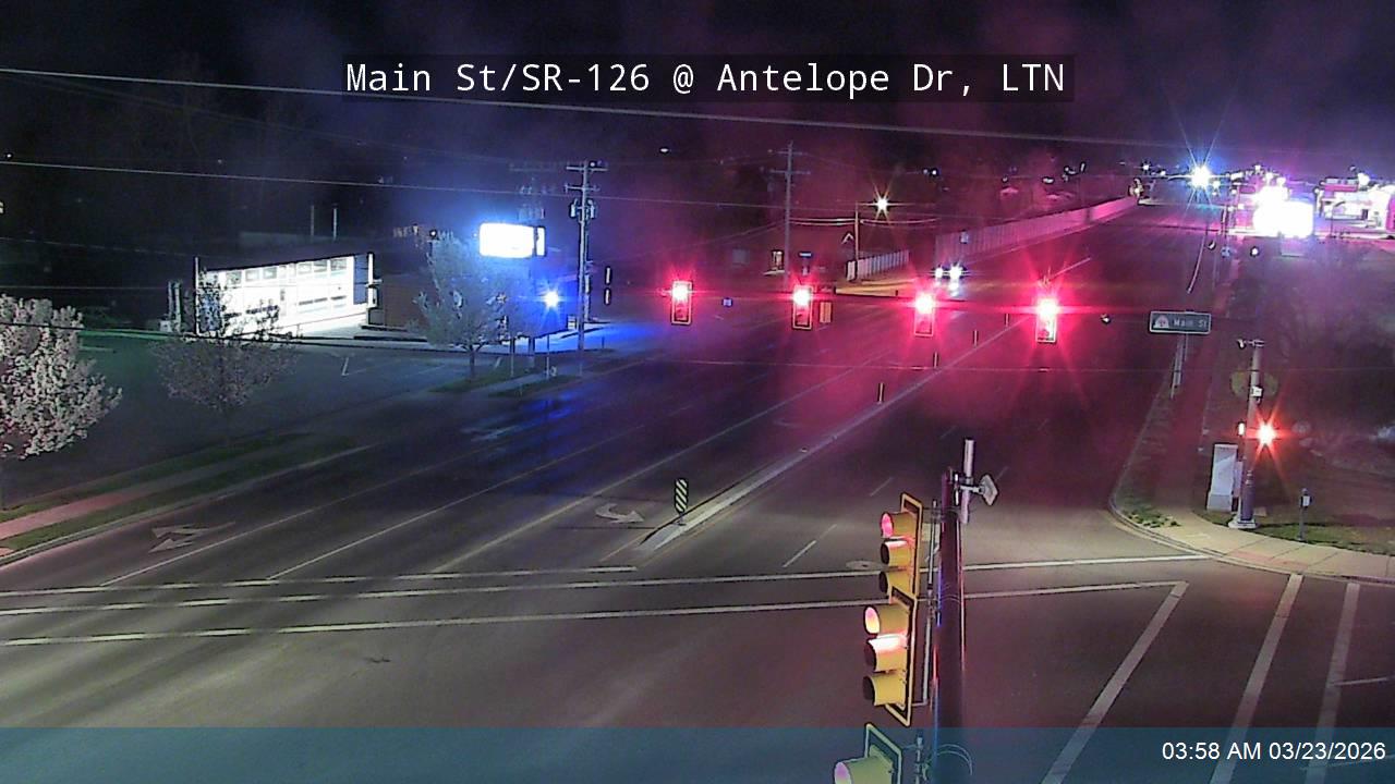 Main St / SR-126 @ Antelope Dr / SR-108, LTN live webcam