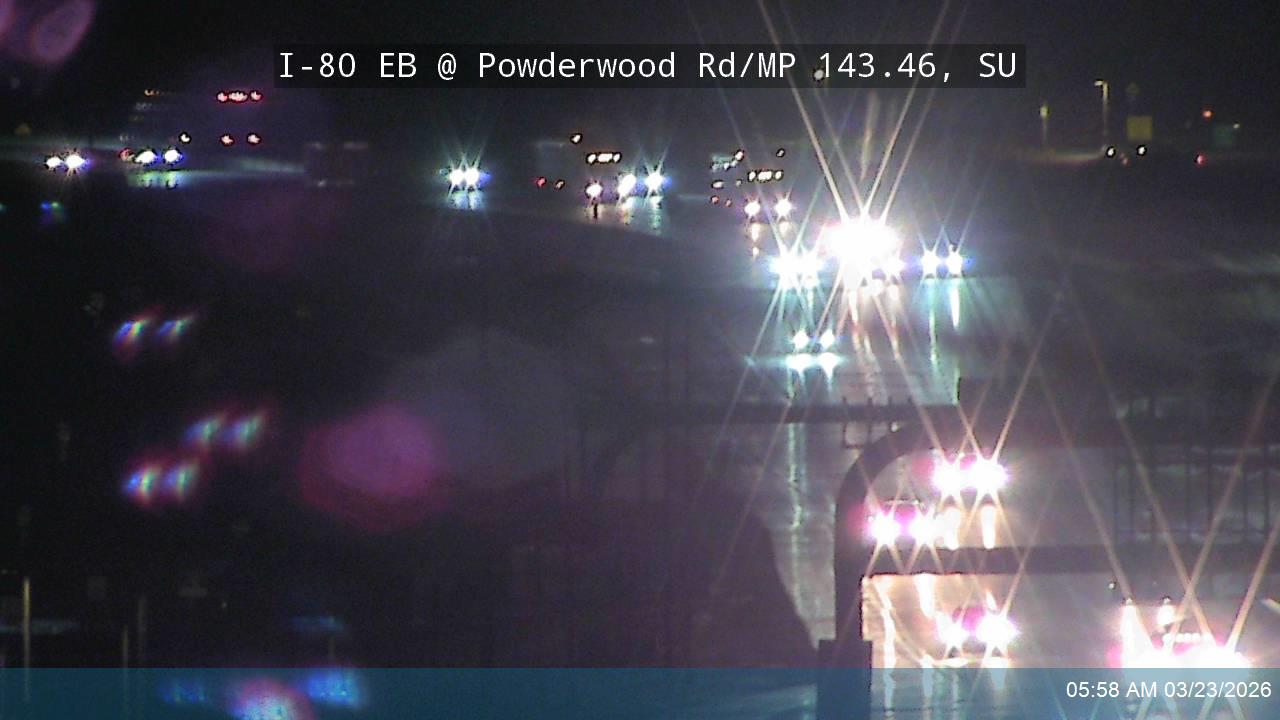 I-80 EB @ Powderwood Rd / MP 143.46, SU live webcam