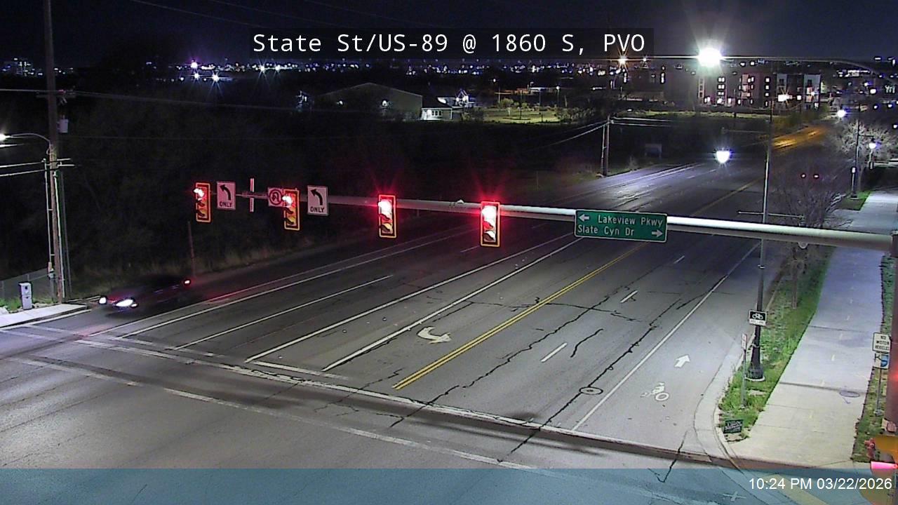 State St / US-89 @ 1860 S / Slate Canyon Dr, PVO live webcam