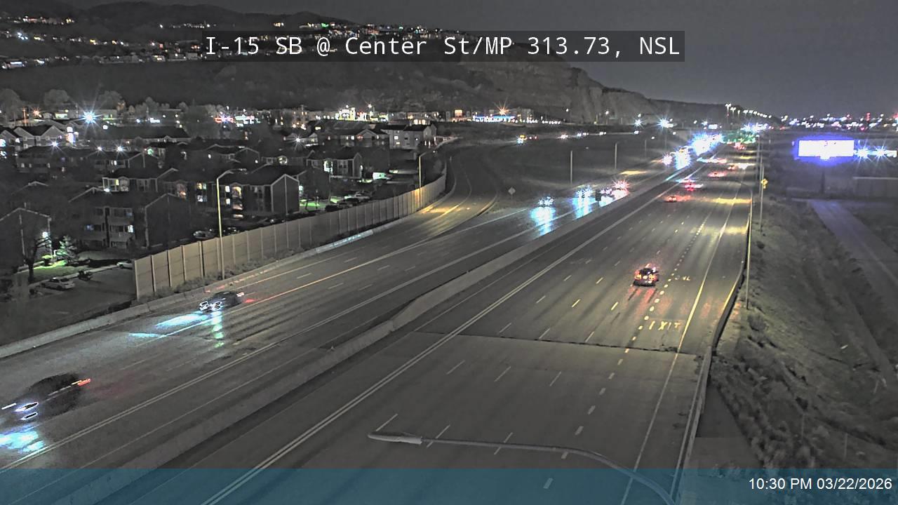 I-15 SB @ Center St / MP 313.73, NSL live webcam