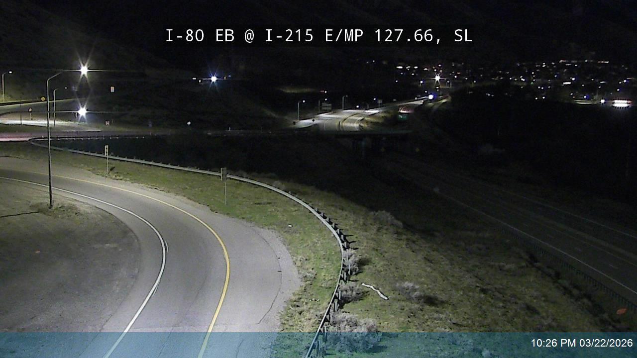 I-80 EB @ I-215 E / MP 127.66, SL live webcam