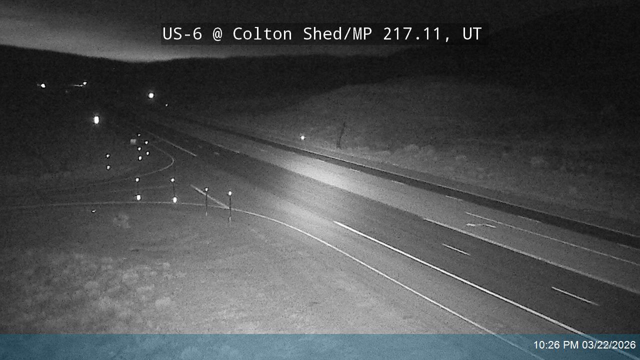 US-6 @ Colton Shed / MP 217.11, UT live webcam