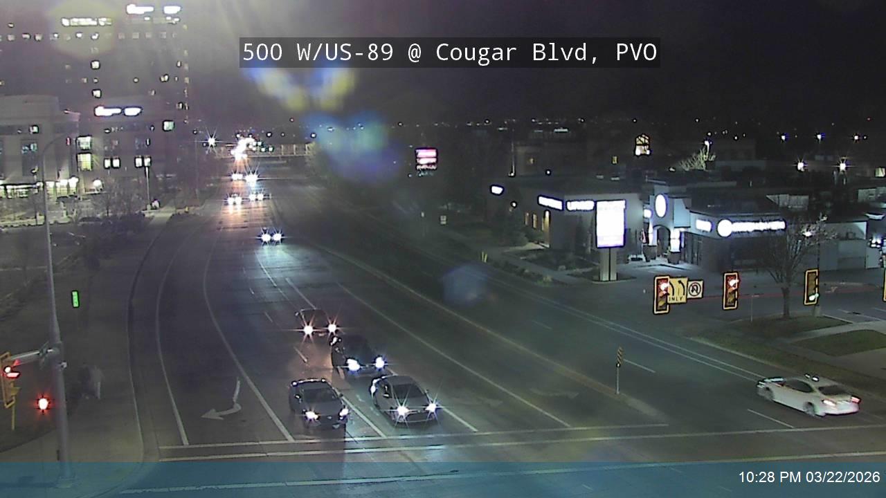 500 W / State St / US-89 @ Cougar Blvd / Columbia Ln / 1230 N, PVO live webcam