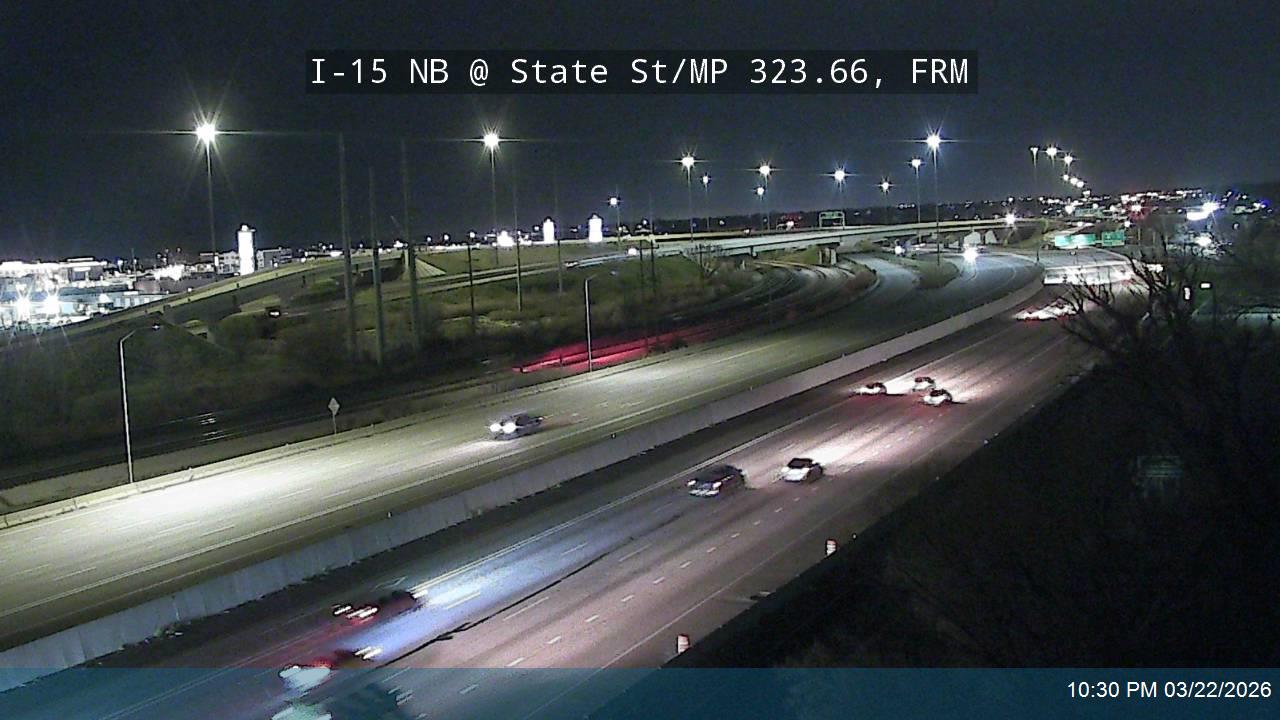 I-15 NB @ State St / MP 323.66, FRM live webcam