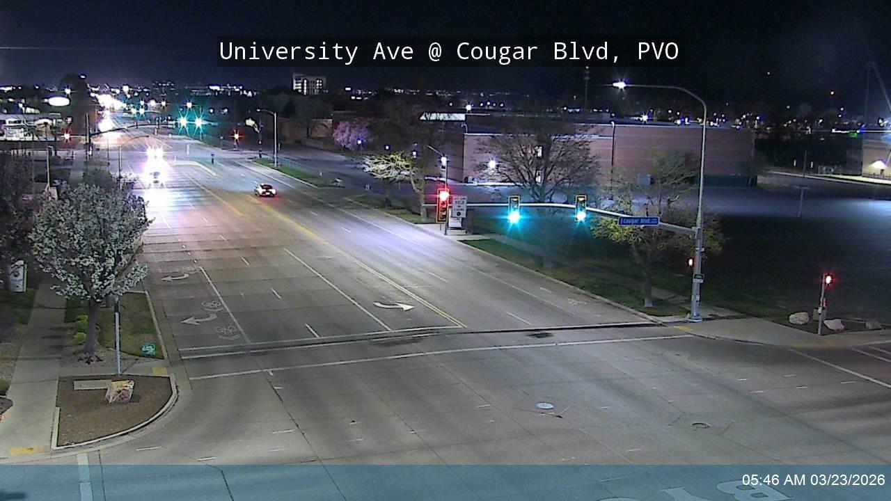 University Ave / US-189 @ Cougar Blvd / 1230 N, PVO live webcam