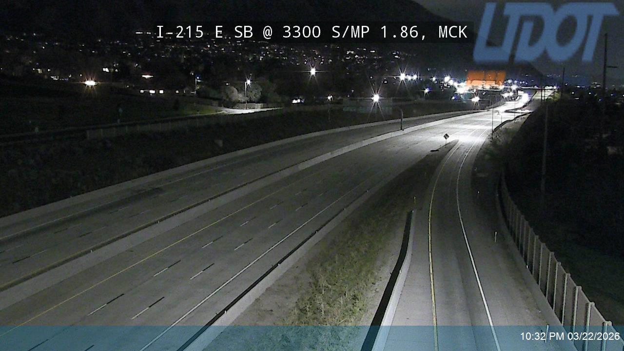 I-215 E SB @ 3300 S / SR-171 / MP 1.86, MCK live webcam