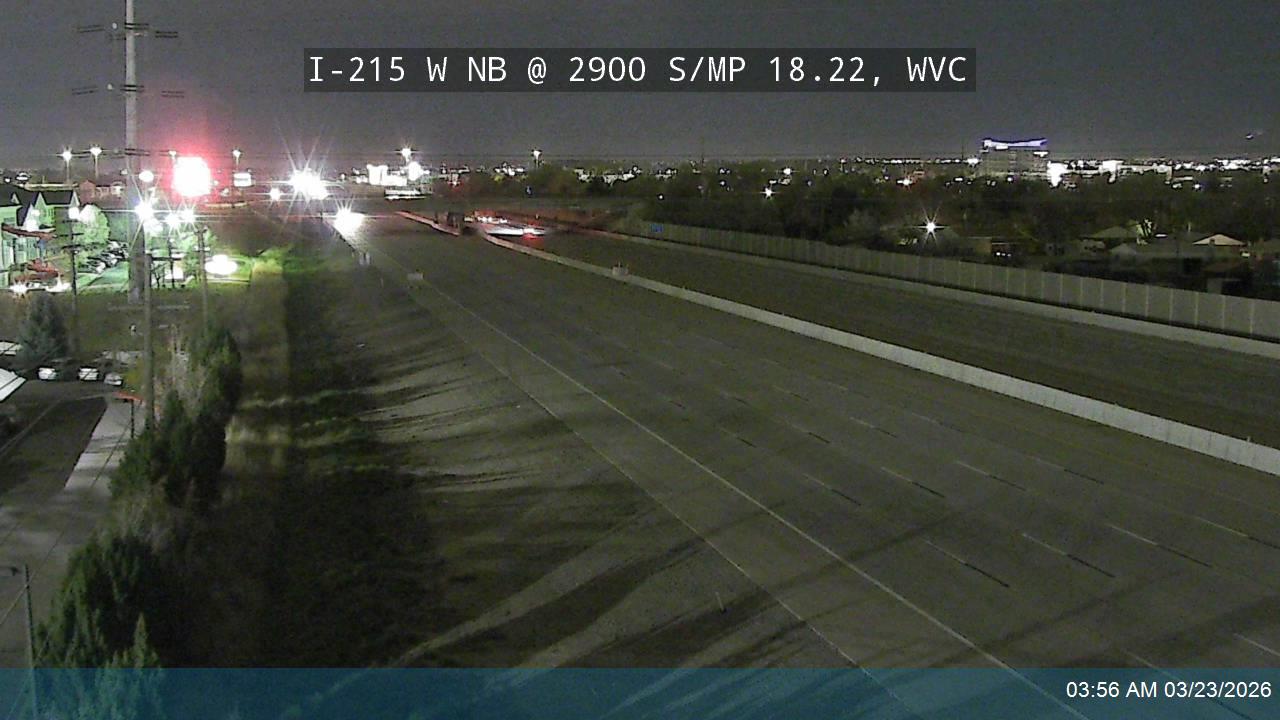 I-215 W NB @ 2900 S / MP 18.22, WVC live webcam