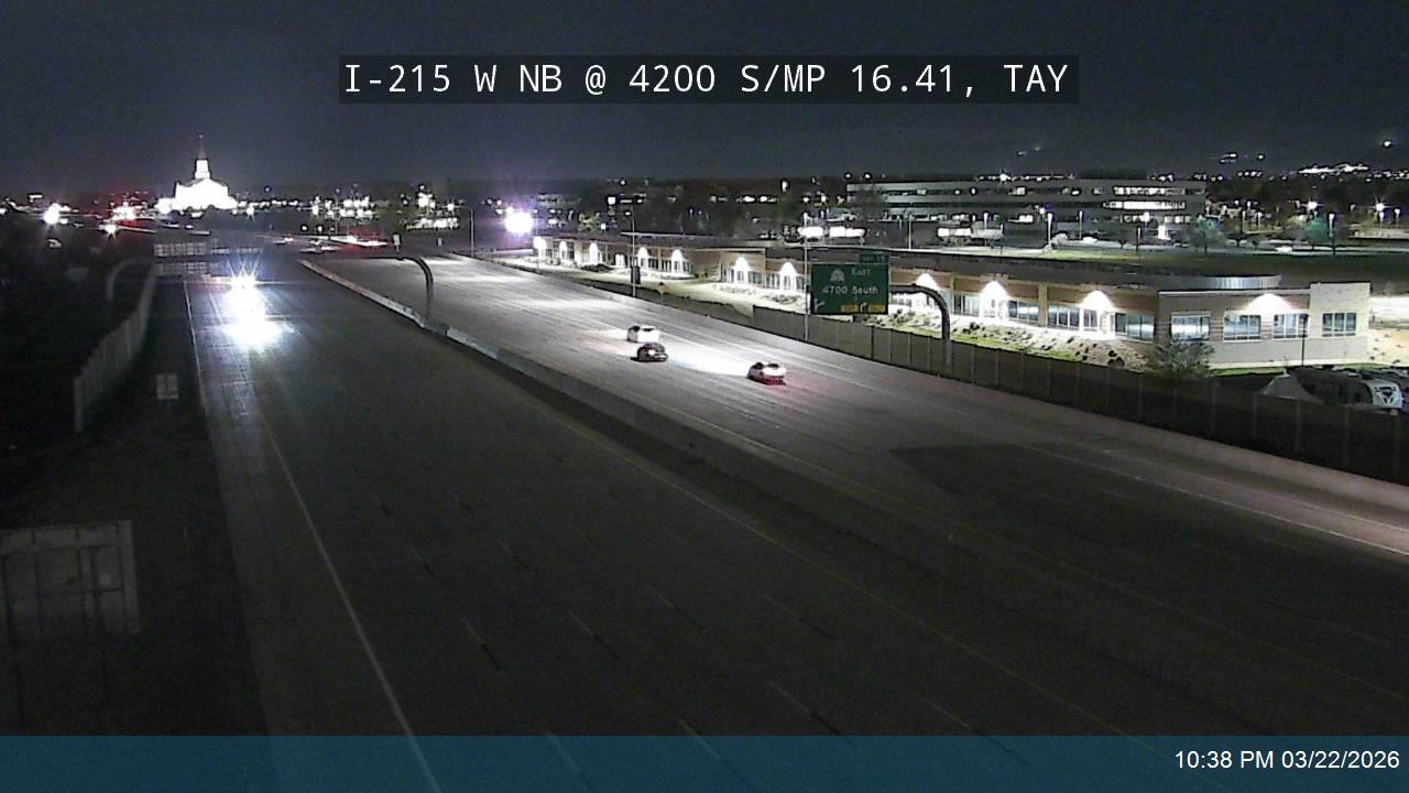 I-215 W NB @ 4200 S / MP 16.41, TAY live webcam