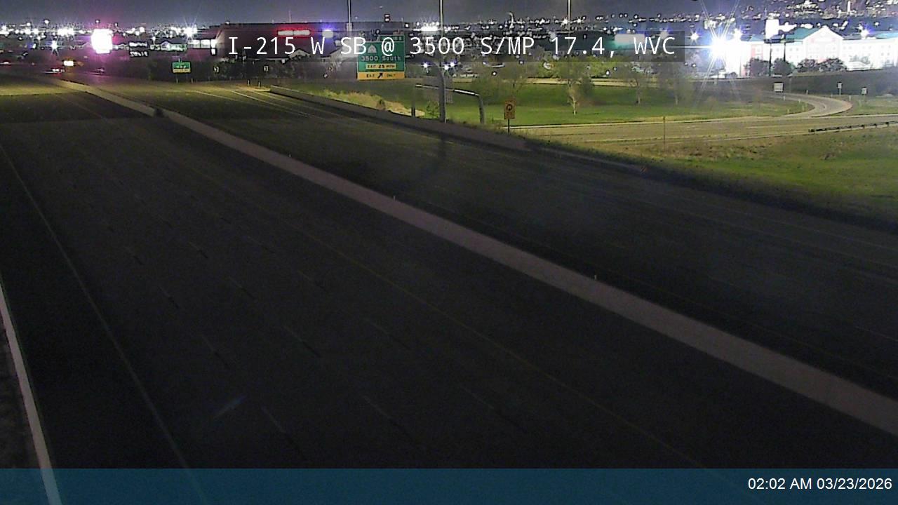 I-215 W SB @ 3500 S / SR-171 / MP 17.4, WVC live webcam
