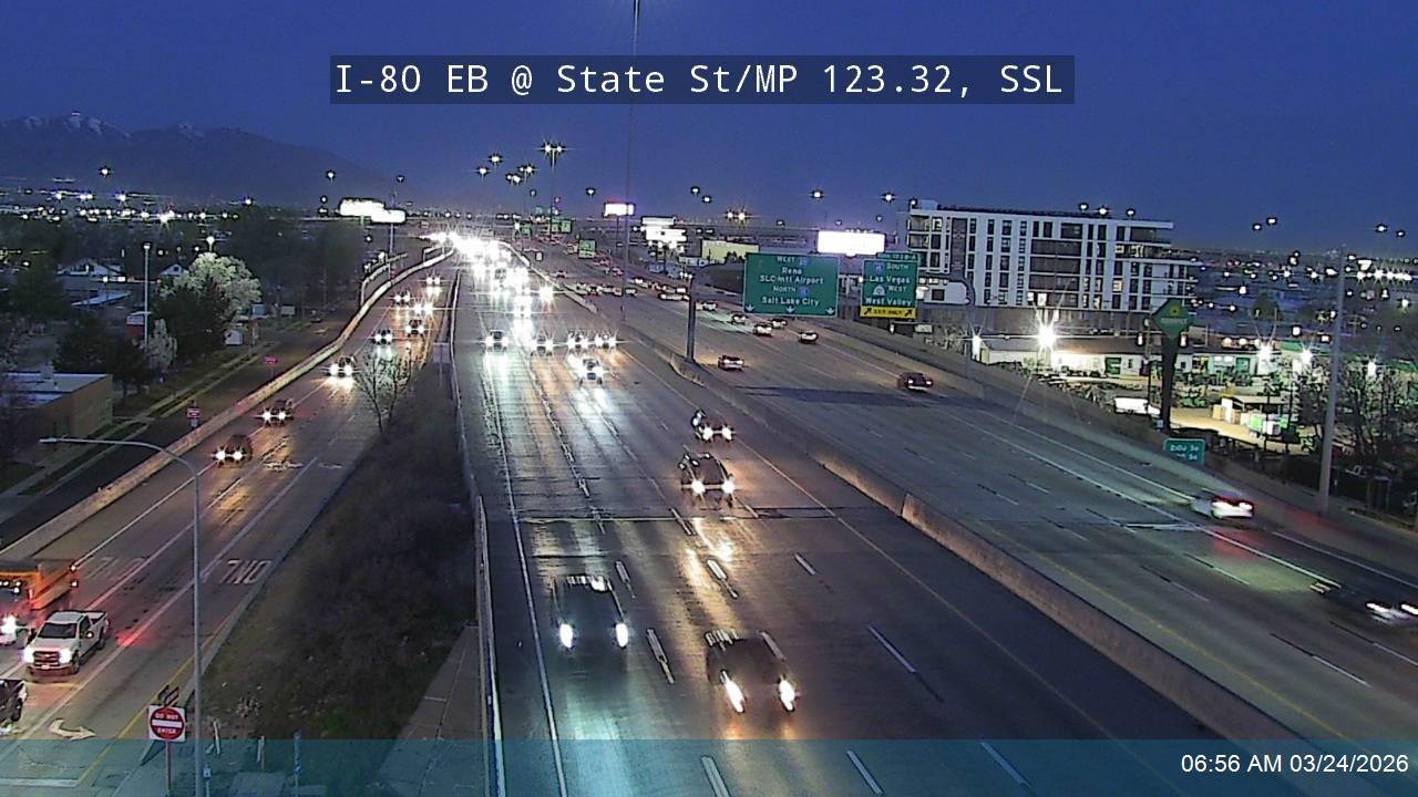 I-80 EB @ State St / US-89 / MP 123.32, SSL live webcam