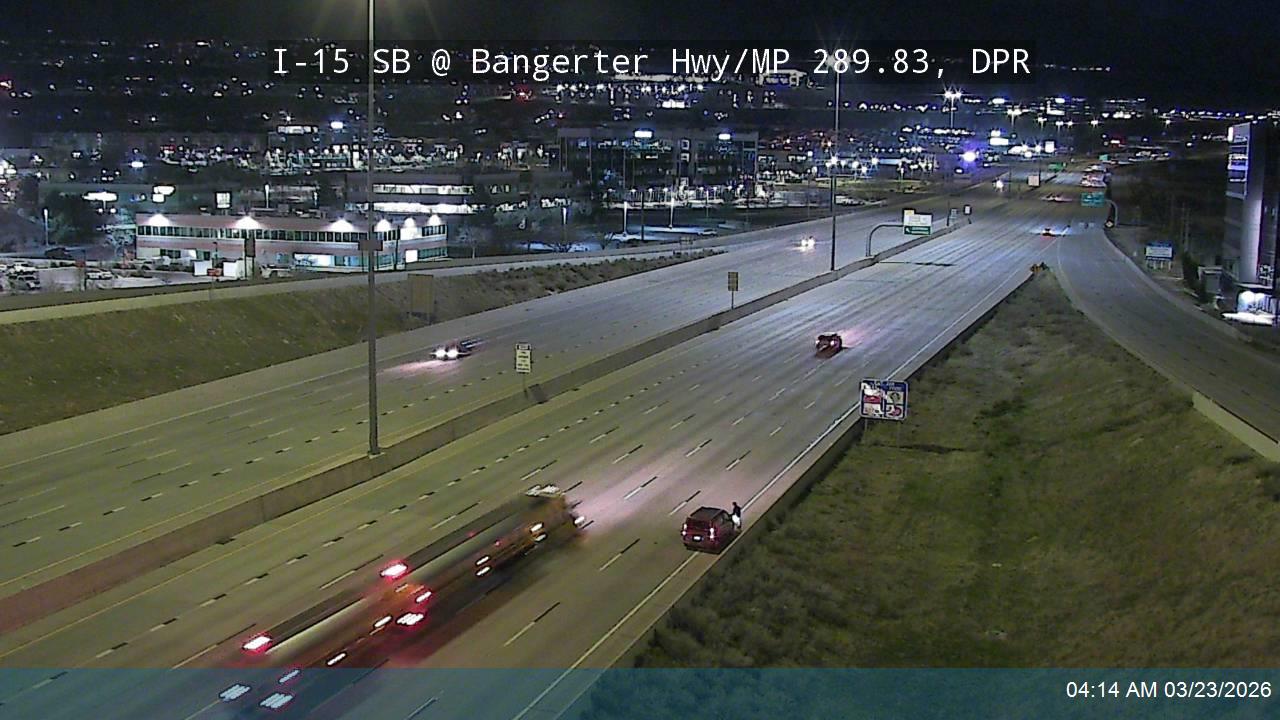 I-15 SB @ Bangerter Hwy / SR-154 / MP 289.83, DPR live webcam