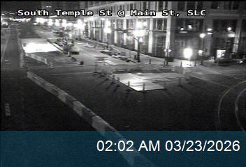 South Temple St @ Main St, SLC live webcam