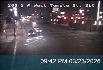 200 S @ West Temple St, SLC live webcam