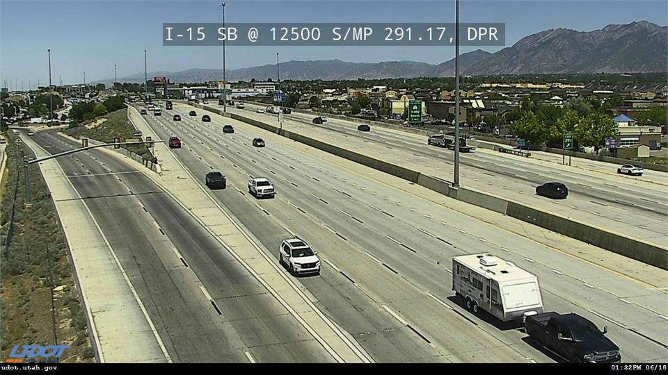 I-15 SB @ 12500 S / MP 291.17, DPR