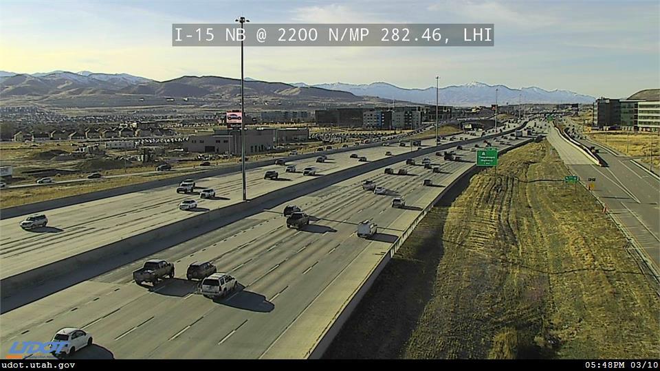 I-15 NB @ 2200 N / MP 282.46, LHI