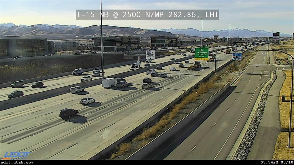 I-15 NB @ 2500 N / MP 282.86, LHI