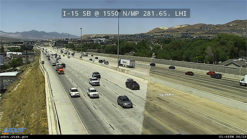 I-15 SB @ 1550 N / MP 281.65, LHI