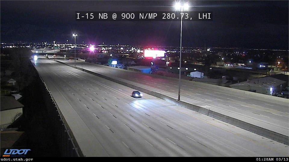 I-15 NB @ 900 N / MP 280.73, LHI