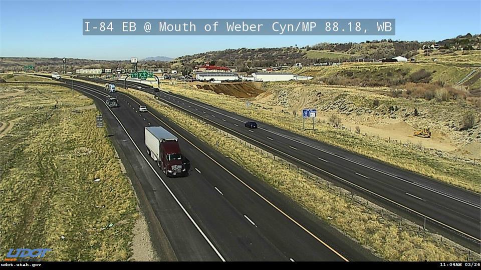 I-84 EB @ Mouth of Weber Cyn / MP 88.18, WB