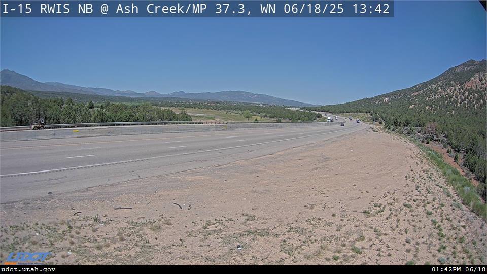 I-15 RWIS NB @ Ash Creek / MP 37.3, WN