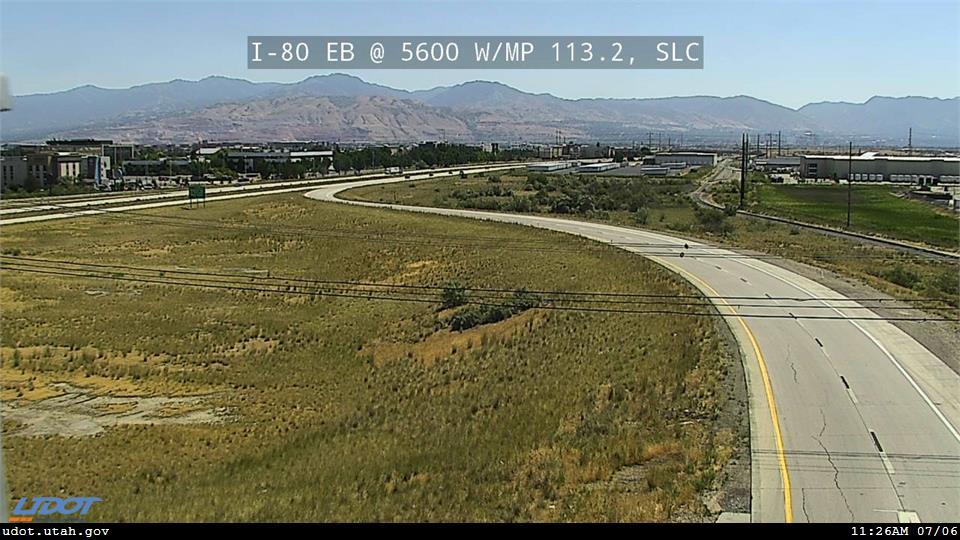 I-80 EB @ 5600 W / SR-172 / MP 113.2, SLC